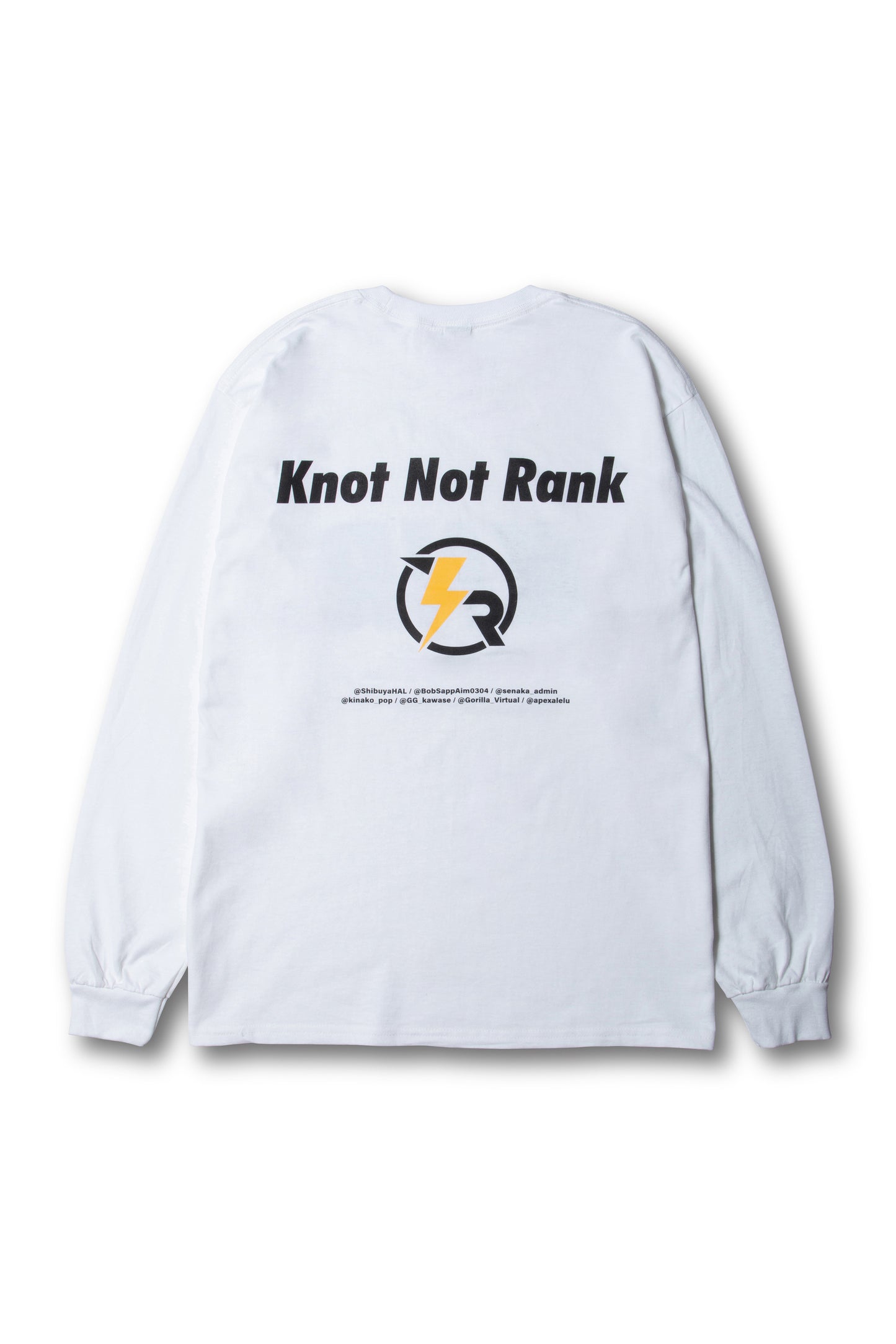 KNR LOGO L/S TEE/WHITE